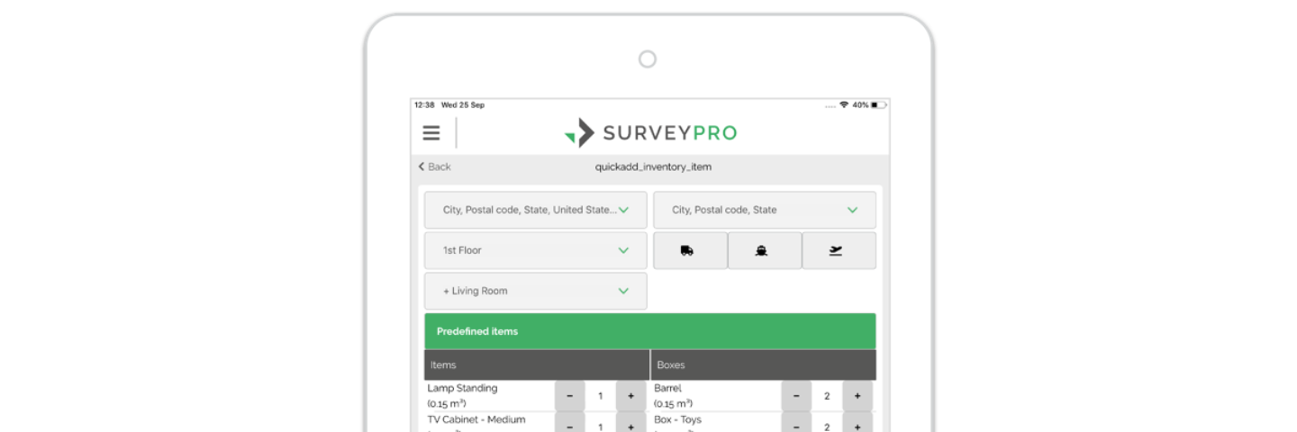 Survey Pro screen app